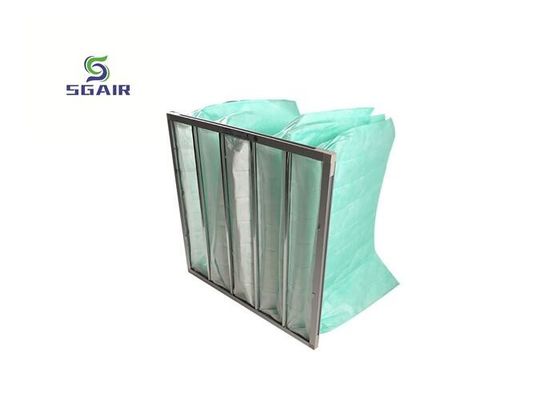 Ziekenhuisgebruik Aluminium legeringsframe Glasvezel F8 zakfilter voor AC