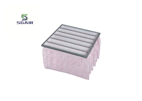 Aluminium gerecycled wasbaar H14 zak zak luchtfilters Roze kleur