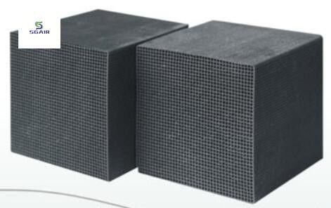 Honingraat geactiveerde koolstof kubus lage windweerstand betere adsorptiefunctie
