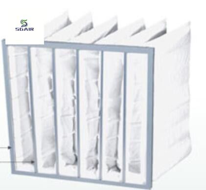Goede ventilatie Niet-geweven stoffen Middelgrote zakfilter Hoge filterefficiëntie