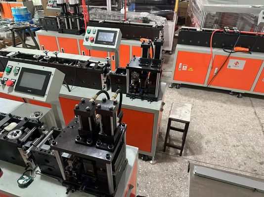 Op maat gemaakte Omron Control Air Filter Frame Making Machine met verstelbare luchtdruk