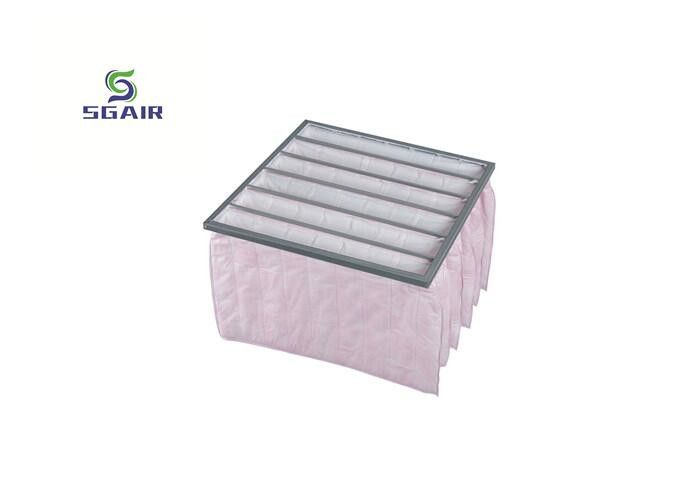 Aluminium gerecycled wasbaar H14 zak zak luchtfilters Roze kleur