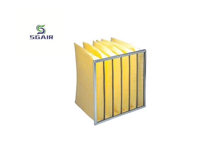F5 Hepa Bag Air Filter op maat met stevige structuur H13~H14 Efficiëntie