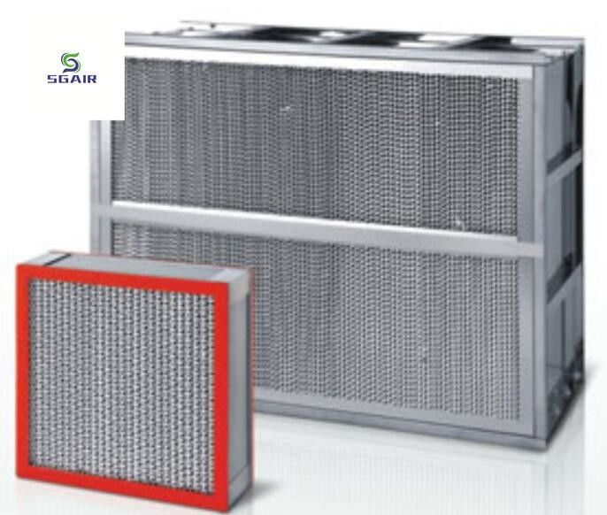 Hoog efficiënt hoogtemperatuur HEPA-filter hoogtemperatuurbestendige ondersteuning OEM