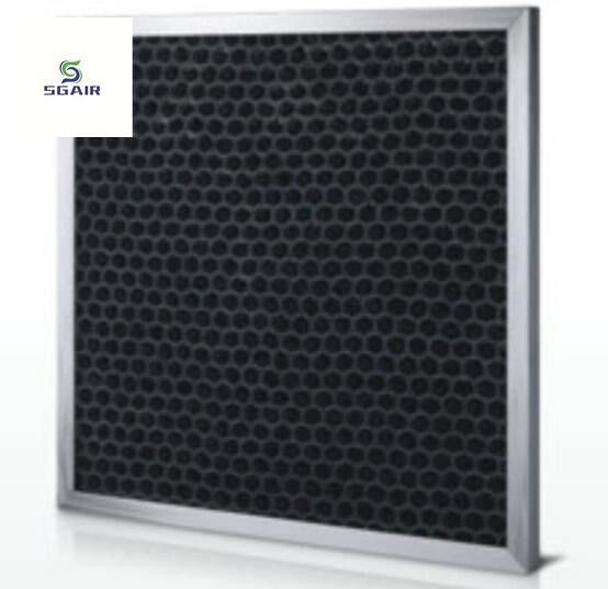 Honeycomb geactiveerde koolstof luchtfilter betere adsorptie en aerodynamische prestaties