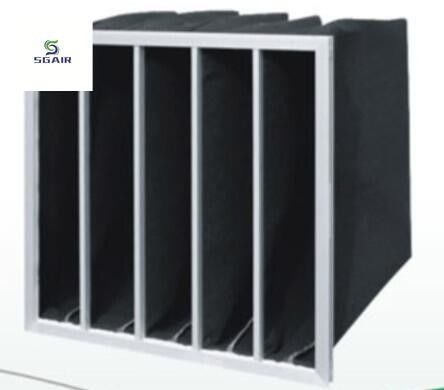 Meerdere zakken Ontwerp Geactiveerd koolstof Pocket Air Filter Grote luchtstroom