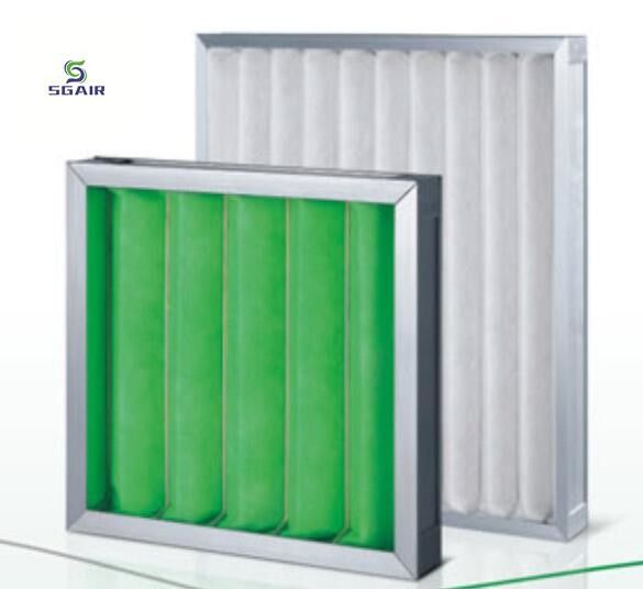 Rigid Structure Pleated Pre Filter Wasbaar Lage weerstand