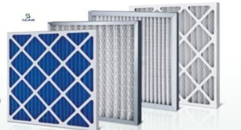 Gepleteerde prefilter HEPA-luchtfilter met groot filtergebied lage weerstand