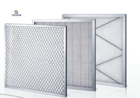 Panel HEPA voorfilter wasbaar met lage weerstand