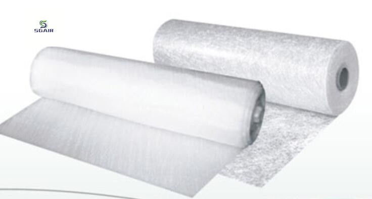 BX-serie Glasvezel Filter Media Vlamvertragend Brandwerend