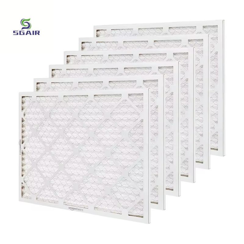 20x25x1 HVAC Pre-Air Filter Kartonnen Pleated Panel voor AC-oven