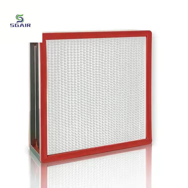 Staalframe Hoogtemperatuurluchtfilter roestvrij met een hoge efficiëntie en precisiefiltratie