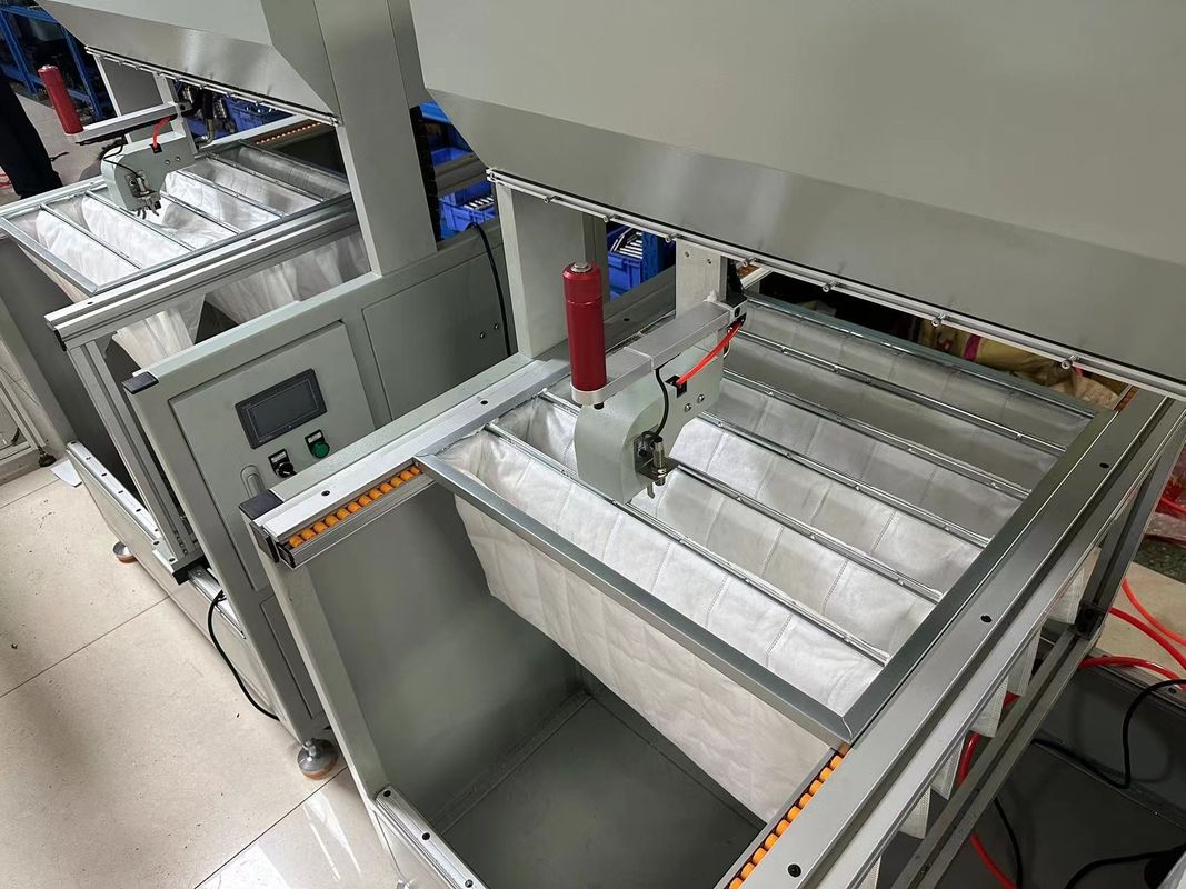 Verstelbare dikte aanpasbare filter media luchtfilter frame machine 2.2kW